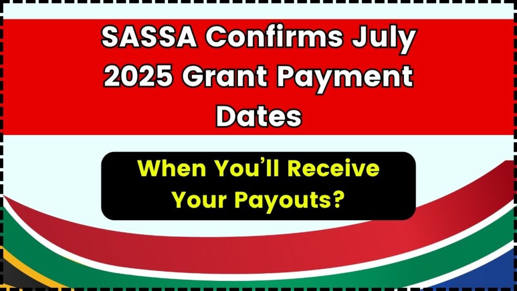 SASSA Confirms July 2025 Grant Payment Dates— When You’ll Receive Your Payouts? 1 SASSA Confirms July 2025 Grant Payment Dates