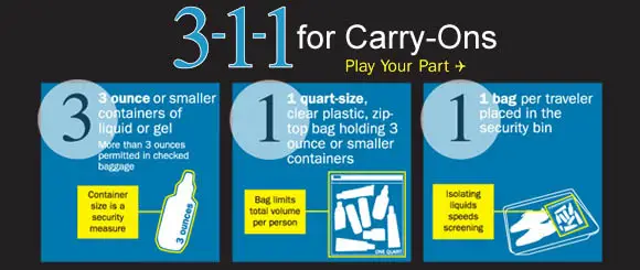 TSA Alerts Travelers: Why Carrying This Common Food in Your Carry-On Could Cause Major Issues 3 3-1-1 for Carry Ons