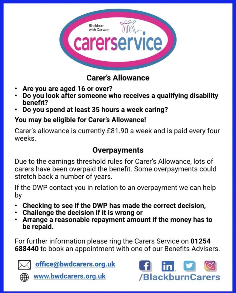 You Could Get £333 a Month From DWP—Check If You’re Eligible 3 Carer Allowance