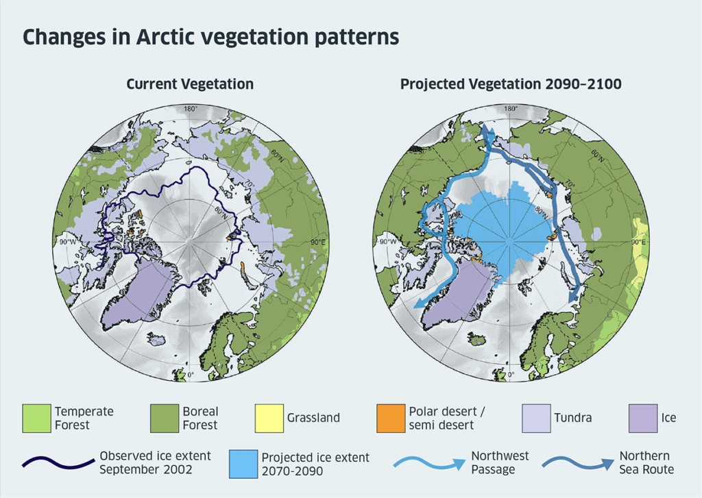 The Earth is No Longer Blue: NASA Reveals Shocking Climate Change Impact as Planet Turns Green 4 Changes in Arctic Vegetation Pattern