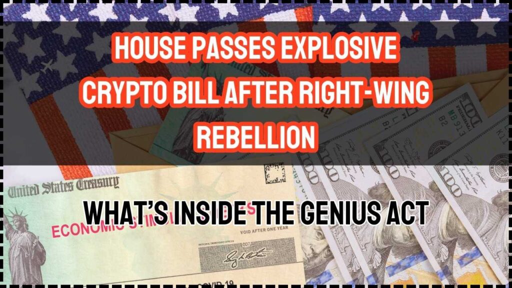 House Passes Explosive Crypto Bill After Right-Wing Rebellion — What’s Inside the GENIUS Act 1 House Passes Explosive Crypto Bill After Right-Wing Rebellion