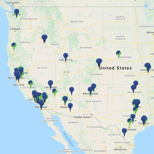 Map of RNG Facilities in the U.S
