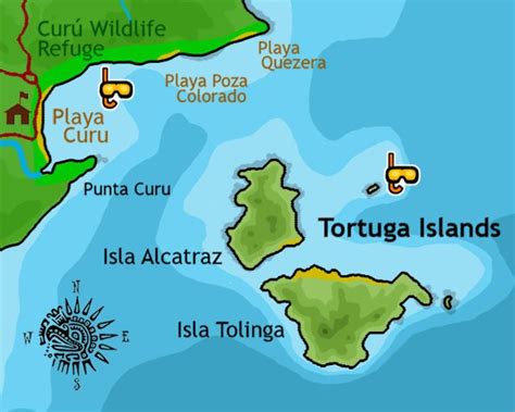 Neither Jungle Nor Desert: A Venomous Snake Thrives on This Volcanic Island in the Gulf of California 2 Tortuga Island Costo Rica Map