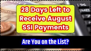 28 Days Left to Receive August SSI Payments