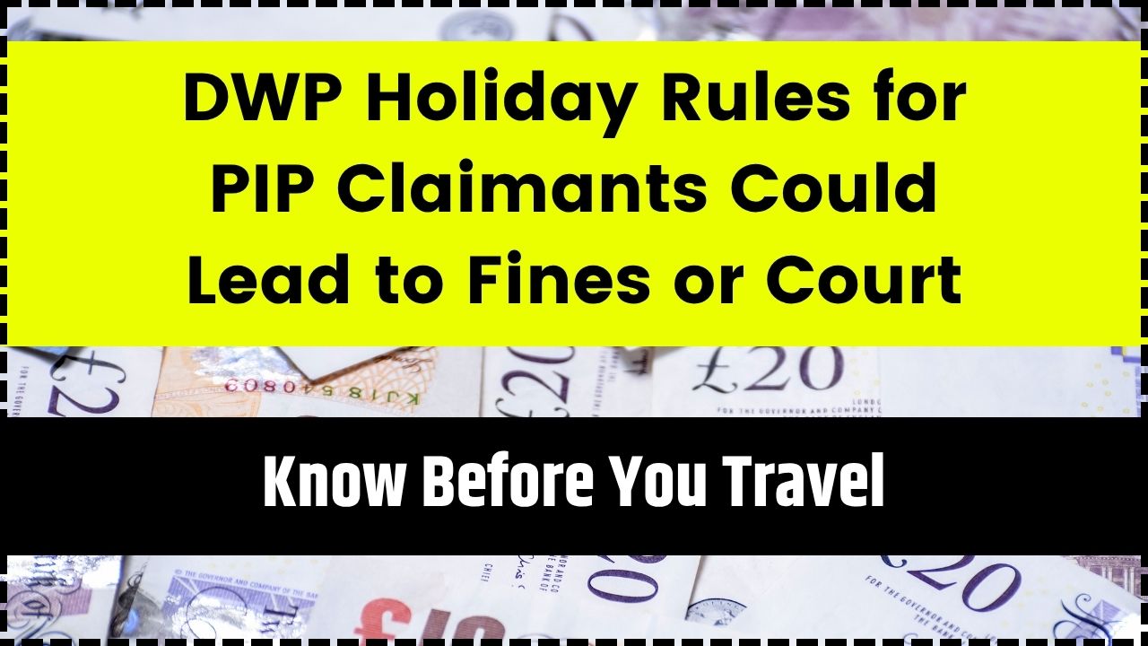 DWP Holiday Rules for PIP Claimants Could Lead to Fines or Court