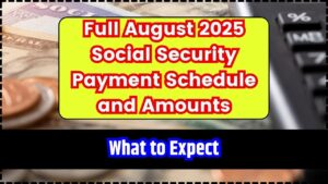Full August 2025 Social Security Payment Schedule and Amounts