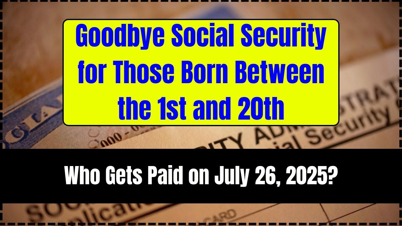 Goodbye Social Security for Those Born Between the 1st and 20th