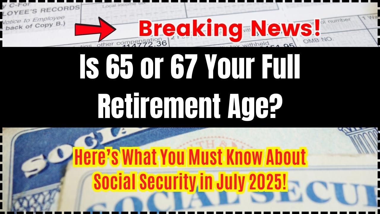 Is 65 or 67 Your Full Retirement Age Here’s What You Must Know About Social Security in July 2025!