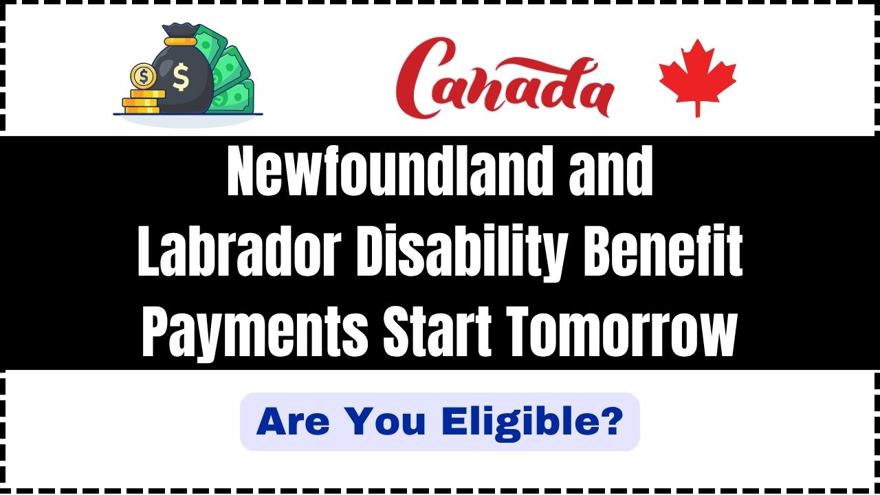 Newfoundland and Labrador Disability Benefit Payments Start Tomorrow