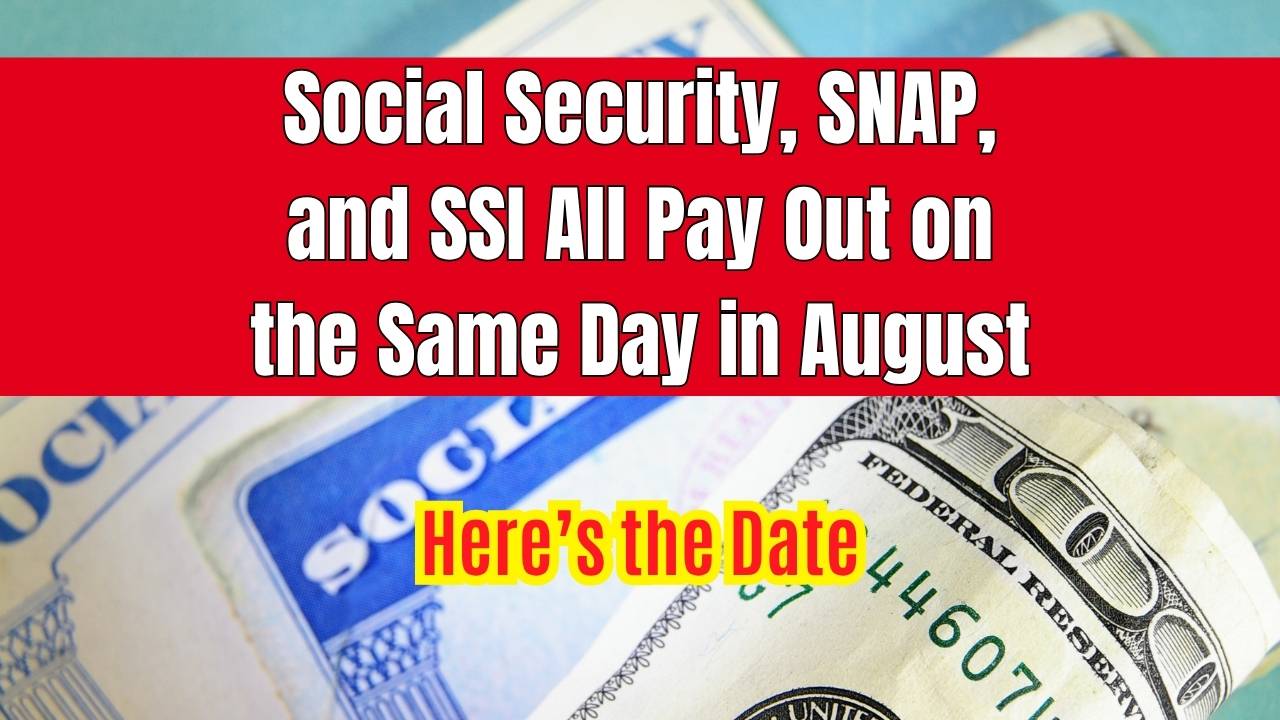 Social Security, SNAP, and SSI All Pay Out on the Same Day in August