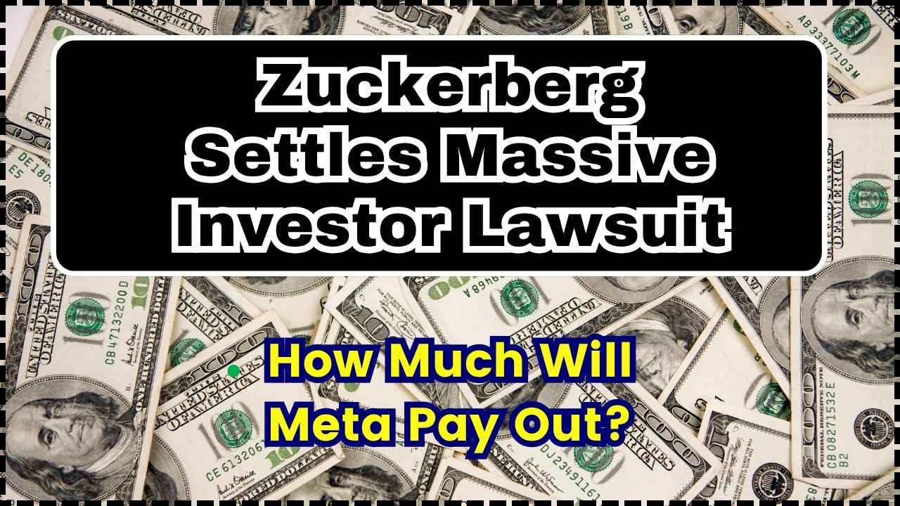 Zuckerberg Settles Massive Investor Lawsuit